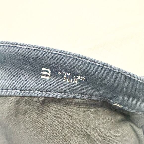 Mott & Bow Slim Mercury Blue Straight Leg Denim Jeans Size 34 x 32 - Picture 9 of 10